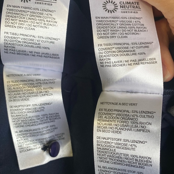 New Reformation Valetta Navy Two-Piece Set Size 4 - Picture 15 of 15